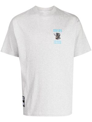 izzue Ursus logo-print cotton T-shirt - Grey