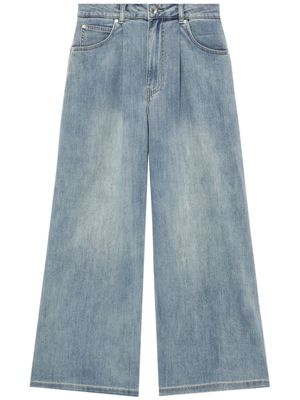 izzue wide-leg cropped jeans - Blue