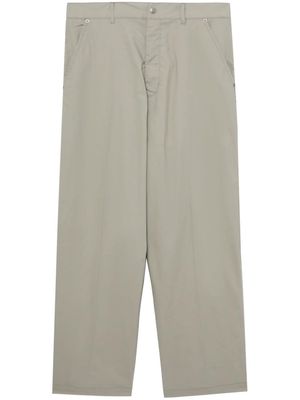 izzue wide-leg stretch-cotton trousers - Neutrals