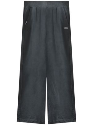 izzue wide-leg track pants - Grey