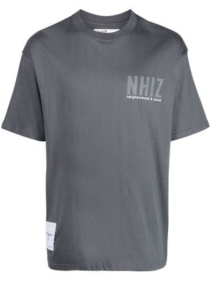 izzue x Neighborhood logo-print cotton T-shirt - Grey