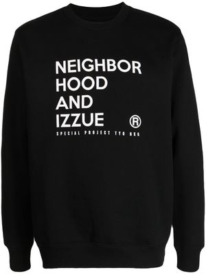 izzue x Neighborhood logo-print sweatshirt - Black