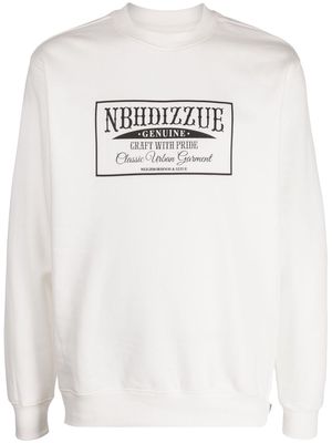 izzue x Neighborhood logo-print sweatshirt - White