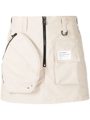 izzue zipped cargo shorts - Brown