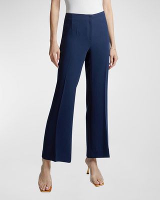 Izzy Cropped Flare Cady Pants