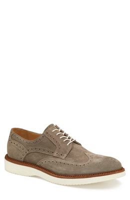 J & M COLLECTION Ellsworth Double Monk Strap Shoe in Taupe Italian Suede