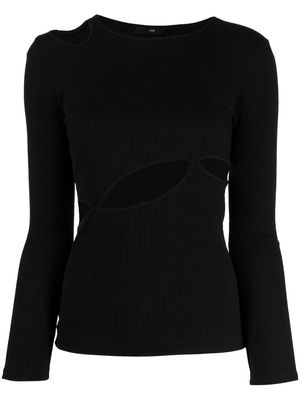 J Koo cut-out detail sweatshirt - Black