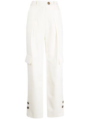 J Koo straight-leg trousers - White