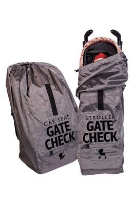 J. L. Childress Gate Check Car Seat & Single Stroller Bags Set in Grey