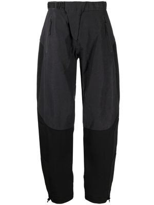 J.LAL Armour padded-panels straight-leg trousers - Black