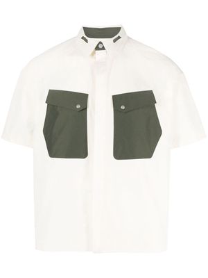J.LAL Cauter chest-pocket shirt - White