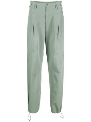 J.LAL elasticated ankles tapared trousers - Grey