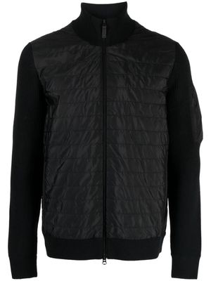 J.Lindeberg Beck knitted hybrid jacket - Black
