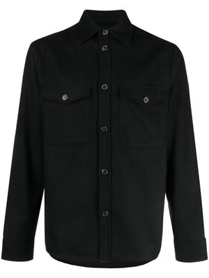 J.Lindeberg button-up knitted shirt - Black