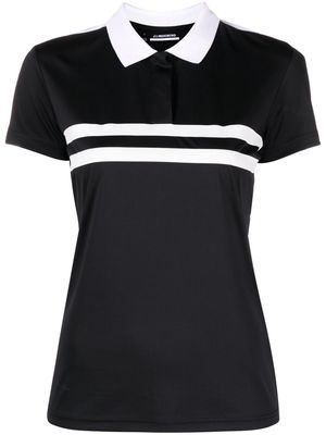 J.Lindeberg Chloe striped polo shirt - Black