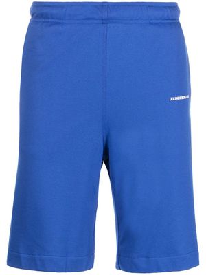 J.Lindeberg logo-print elasticated-waistband shorts - Blue
