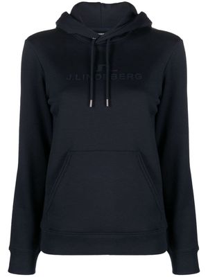J.Lindeberg long-sleeve drawstring hoodie - Blue
