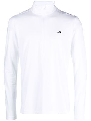 J.Lindeberg Luke logo-print half-zip jumper - White
