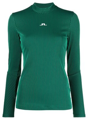 J.Lindeberg Peggy stripe long-sleeve top - Green