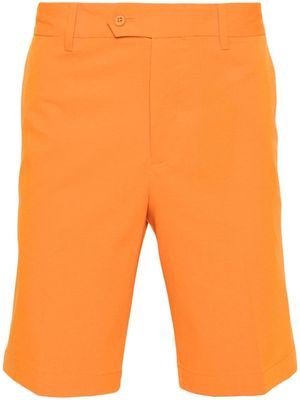 J.Lindeberg pressed-crease button-fastening shorts - Orange