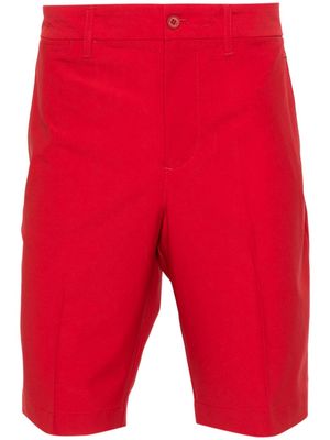 J.Lindeberg pressed-crease button-fastening shorts - Red