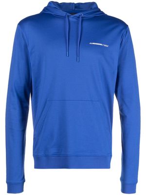 J.Lindeberg Roland logo-print hoodie - Blue