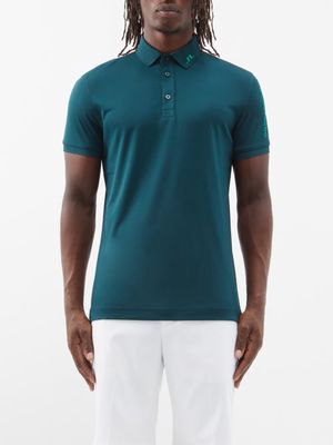 J.lindeberg - Tour Tech Logo-embroidered Jersey Polo Shirt - Mens - Dark Green