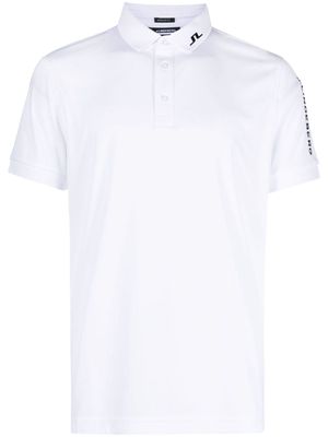 J.Lindeberg Tour Tech logo-print polo shirt - 0000 WHITE