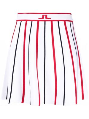 J.Lindeberg vertical-stripe golf skirt - White