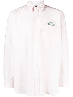 J.PRESS logo long-sleeved shirt - Pink