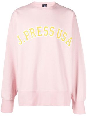 J.PRESS logo print sweatshirt - Pink