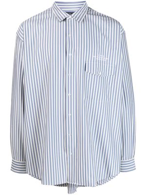 J.PRESS long-sleeve striped shirt - Blue
