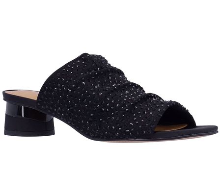 J. Renee' Rhinestones Sandal - Banan Mesh