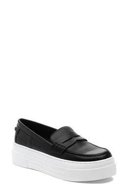 J/SLIDES NYC Ava Slip-On Sneaker in Black Leather