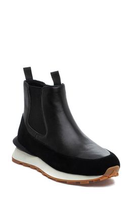 J/SLIDES NYC Eloise Chelsea Boot in Black Leather