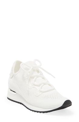 J/SLIDES NYC Ocarina Sneaker in White Knit