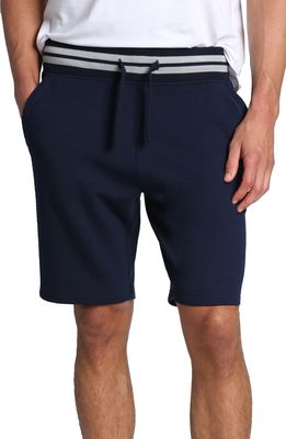 JACHS Soft Touch Varsity Shorts in Navy