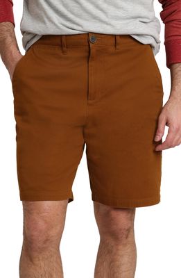 JACHS Stretch Cotton Chino Shorts in Brown