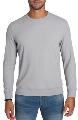JACHS Waffle Ottoman Soft Touch Long Sleeve T-Shirt in Light Heather Grey