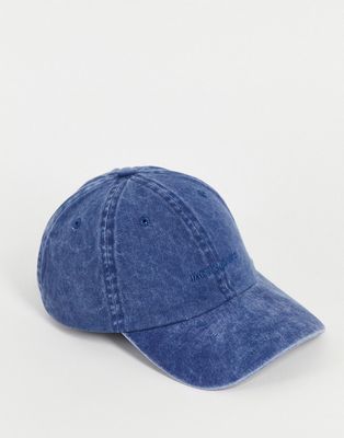 Jack & Jones cap in washed blue-Blues