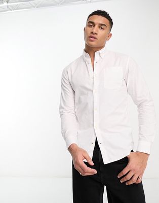 Jack & Jones Essentials slim fit oxford shirt in white
