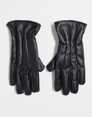Jack & Jones gloves in black