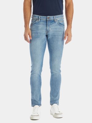 Jack & Jones Men's Glenn Fox Slim Jeans in Blue Denim 32 X