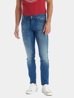 Jack & Jones Men's Glenn Slim Icon Jeans in Blue Denim 30 X
