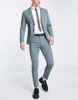 Jack & Jones Premium slim fit suit pants in light green