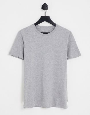 Jack & Jones slim fit essential T-shirt in light gray