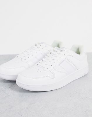 Jack & Jones sneakers in mono white