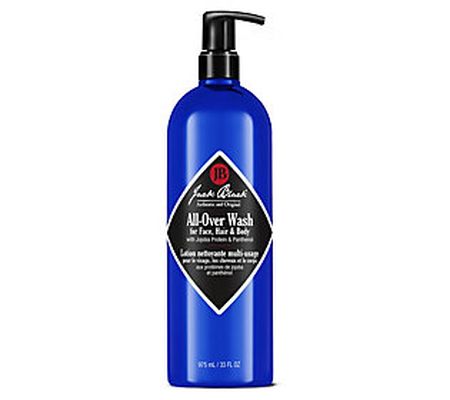 Jack Black All-Over Wash for Face, Hair & Body, 33 fl oz
