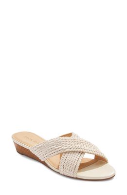 Jack Rogers Dolphin Wedge Sandal in Ivory