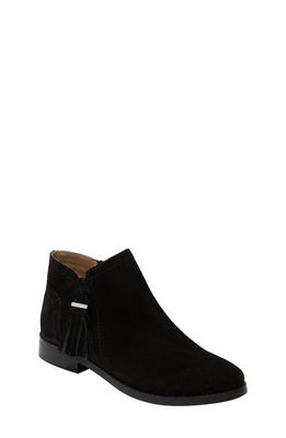 Jack Rogers Kids' Claire Tassel Bootie in Black Leather